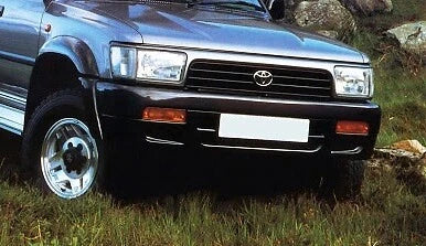 FRONT BUMPER BAR, LAMP & APRON SUIT TOYOTA HILUX SURF & 4 RUNNER 1991-1997 BLACK