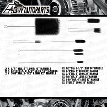 Load image into Gallery viewer, 12-piece engine crankshaft oil passage and cylinder head cleaning brush kit