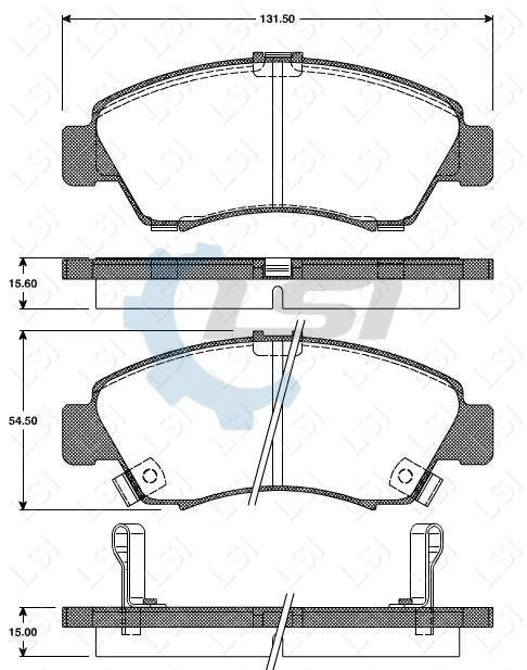 Front Brake Pads and Disc Rotors SET for Honda JAZZ GD 1.3 1.5 2002-2008