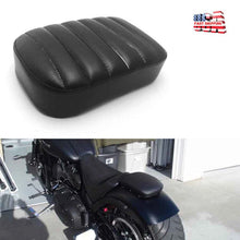 Load image into Gallery viewer, Black Motorcycle Pillion Seat Pad w/ 8 Suction Cups for Harley Chopper