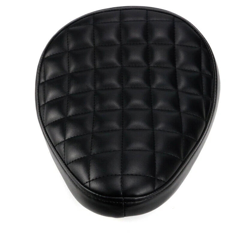 Black Solo Driver Seat Pad For Harley Sportster Chopper Bobber Custom for Honda