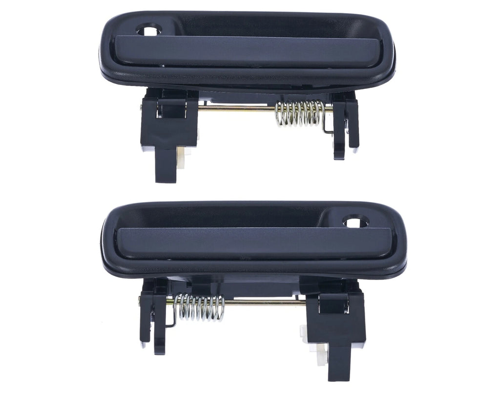 4pc FRONT & REAR Left + Right Outer Door Handle Black For Toyota Hilux 1997 -05