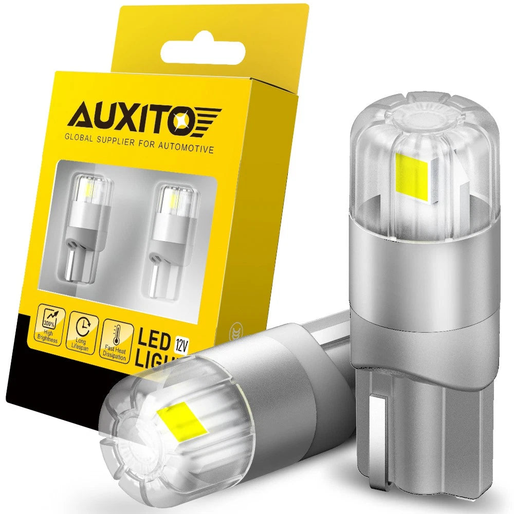 AUXITO T10 2SMD LED White 168 Light Bulb 194 Dashboard Light Fits Toyota Ford