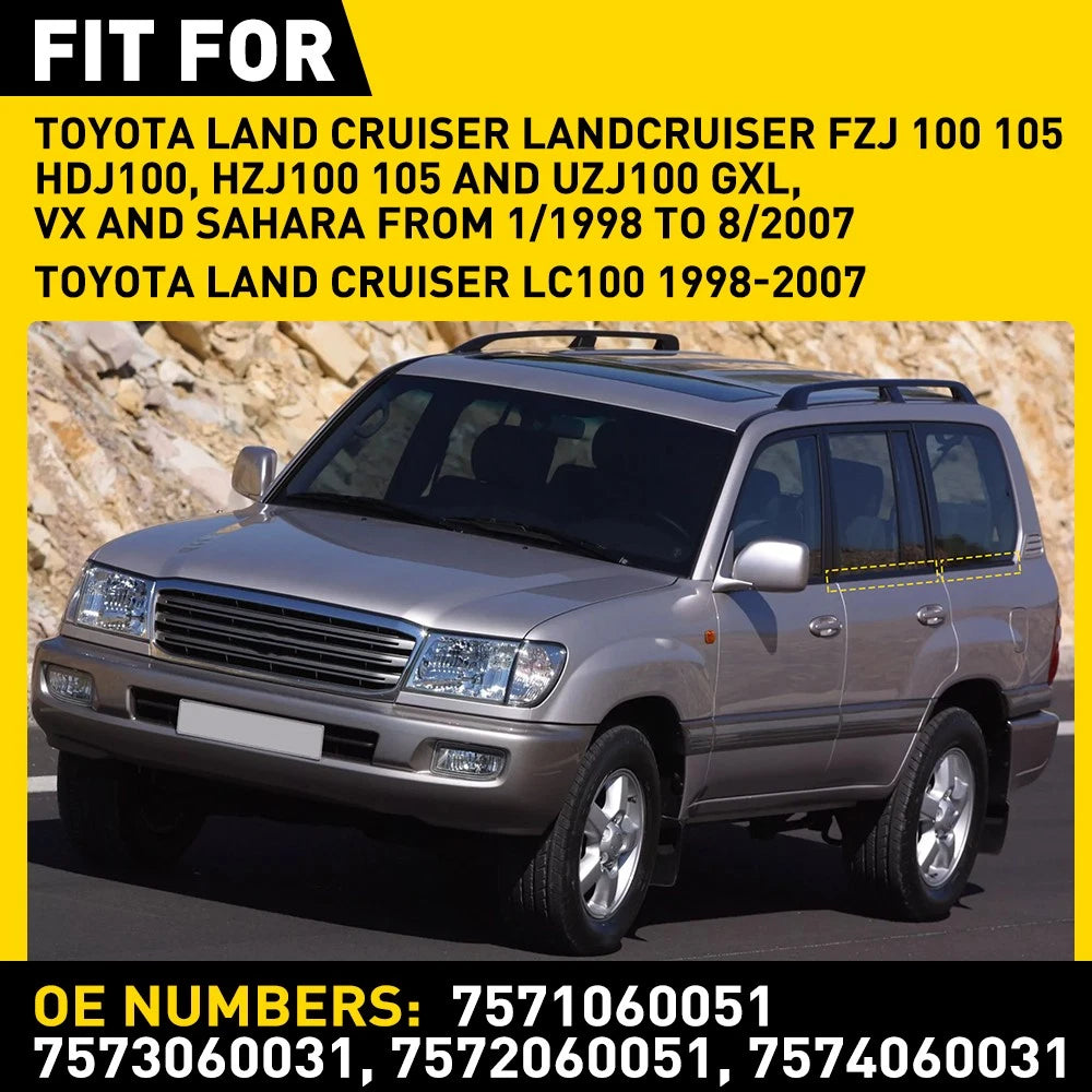 Window Weatherstrip Seal Kit for Toyota LandCruiser 100 105 4-Door 1998-2007