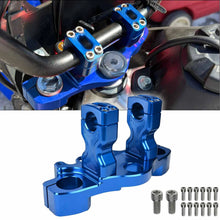 Load image into Gallery viewer, Billet Top Triple Clamp With Bar Mount Kit Blue For Honda CRF110F CRF125F 2019+