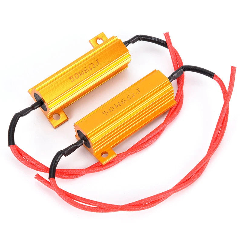 10pcs 50*15mm 50W Load Resistor Repair LED Light Bulbs Tail Lights Indicators ST