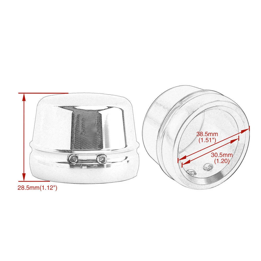 Front Axle Cap Nut Covers Fit For Harley Softail Dyna Touring Street Glide Black