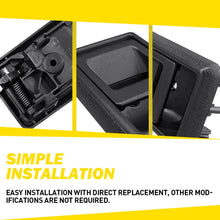Load image into Gallery viewer, PAIR Black Inner Door Handle FITS For Toyota Landcruiser 75 78 79 Series RH LH