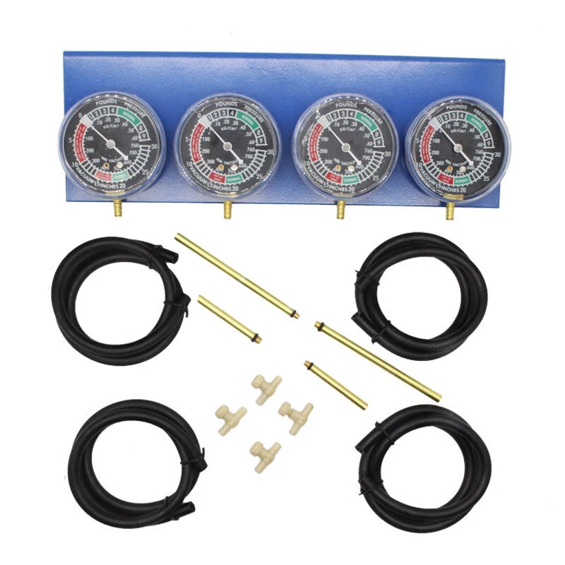 4x Cylinder Carburetor Synchronizer Set Vacuum Balancer Gauge for Motorcycle ST