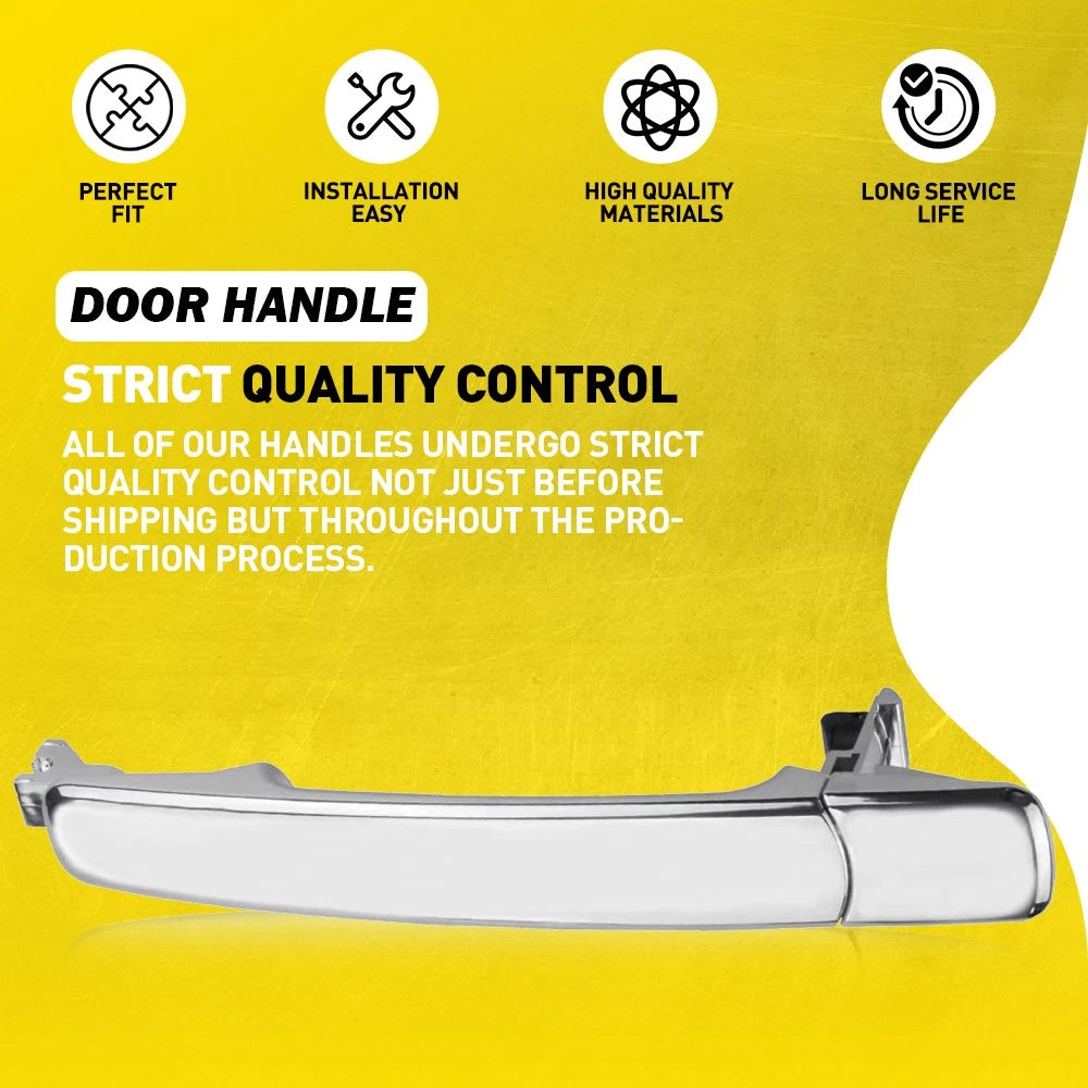 2x Rear LH RH Right Hand Outer Door Handle Chrome For Nissan X-Trail T31 2010-13