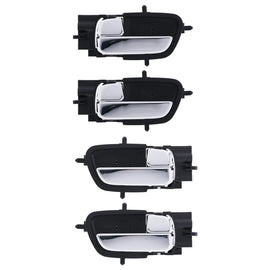 Door Handle Inner for Hyundai i20 09-15 Set of 4 Chrome FRONT REAR LEFT+RIGHT