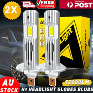 2PCS H7 H1 H4 H3 LED Headlight Globes Bulb Kit High/Low Beam 20000LM 6500K White