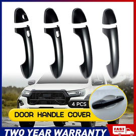 For Toyota Hilux 2015-2019 Door Handle Custom Matte Black Covers 4 Doors 4pcs