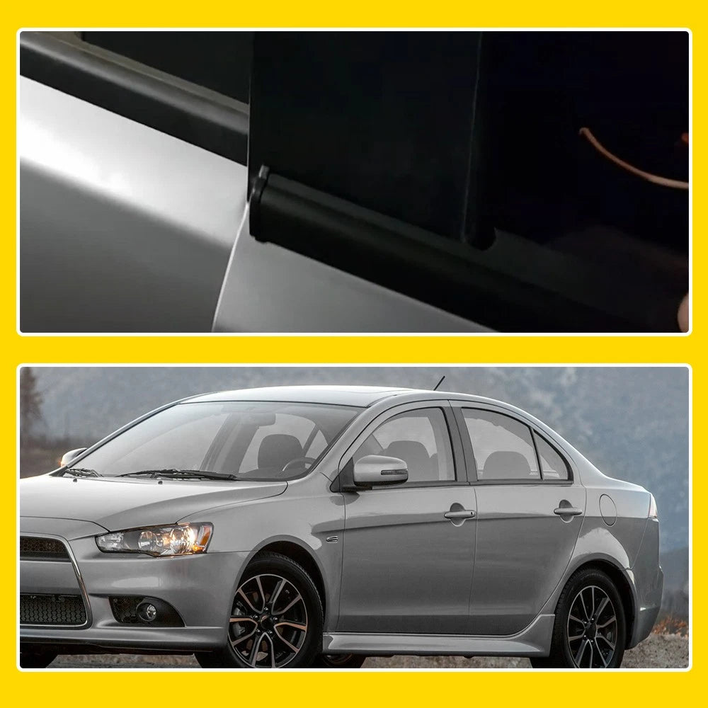 8x Window Seals Weather Strip for 4 Door Mitsubishi Lancer 08-17 Sedan 5727A005