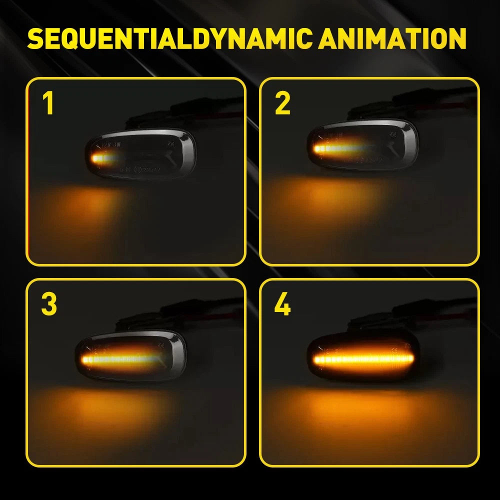 2X Smoked Smokey LED Side Indicator Light 1713011 Fits Holden Commodore VY VZ A