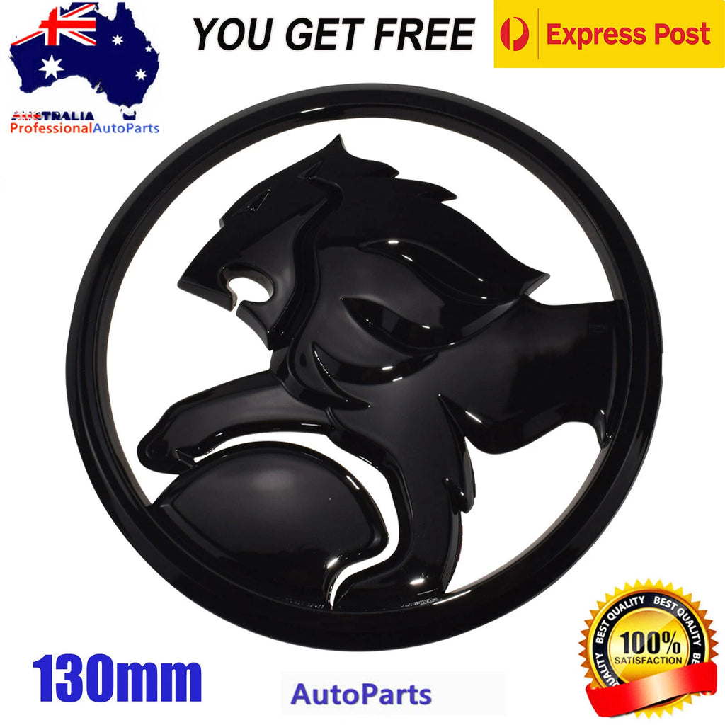 Holden Gloss Black Lion Badge to Suit Commodore VE VF SV6 SS SSV Front Grille
