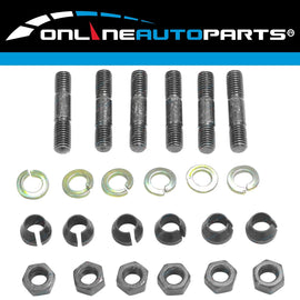 Front or Rear Set of 6 Axle Stud Nut Kit for Landcruiser HJ60 HJ61 FJ60 FJ62