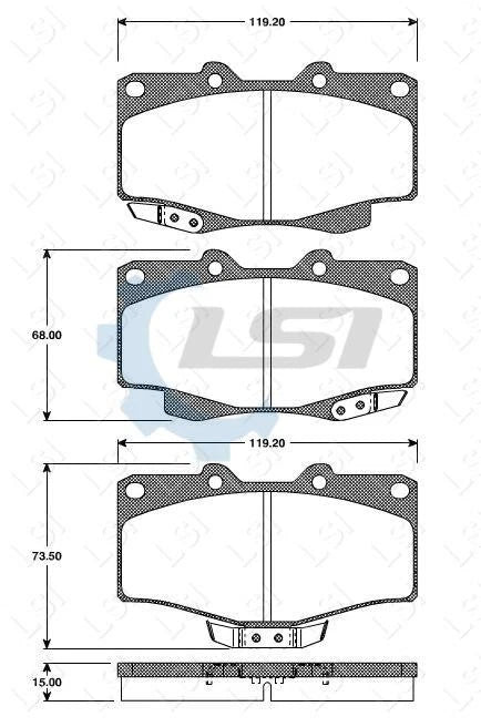 Front Heavy Duty Brake Pads and Rotors Set for Prado KZJ95 RZJ95 VZJ95 96-03