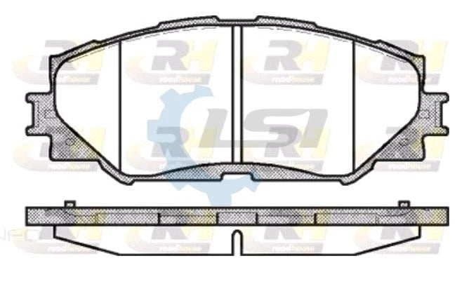 Front Brake Pads and Disc Rotors Set for Toyota Noah ZRR70 2007-2014