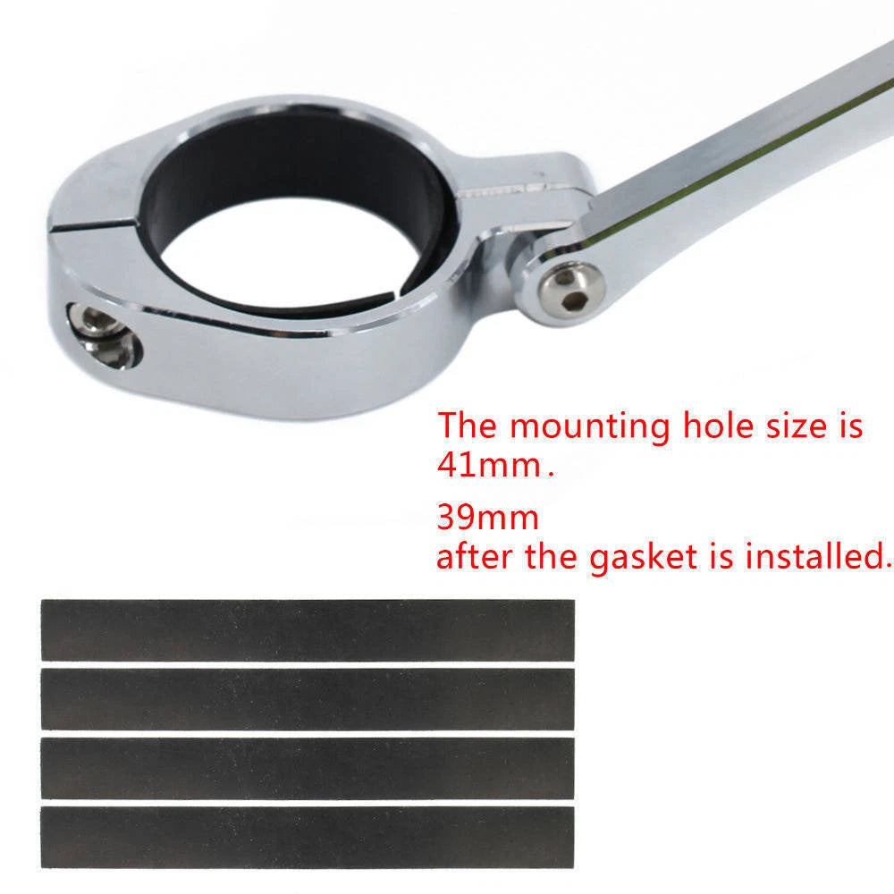 39-41mm Motorcycle Headlight Bracket Mount Clamp CNC Fork Tube Holder For Harley