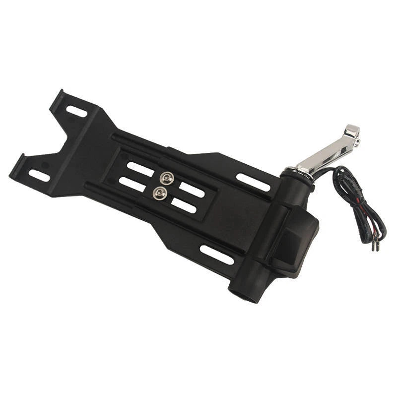 Side Mount Number Plate Holder w/LED Light for Harley Sportster 883 1200 48 04+