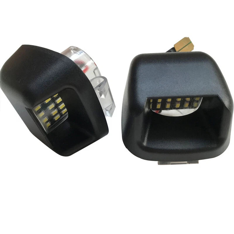 2PCS For Nissan Navara D40 Frontier License Number Plate Light Rear Bumper Lamp