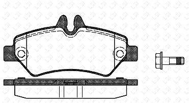 Rear Heavy Duty Brake Pads and Disc Rotors w/ sensors for MB SPRINTER 906 06-18