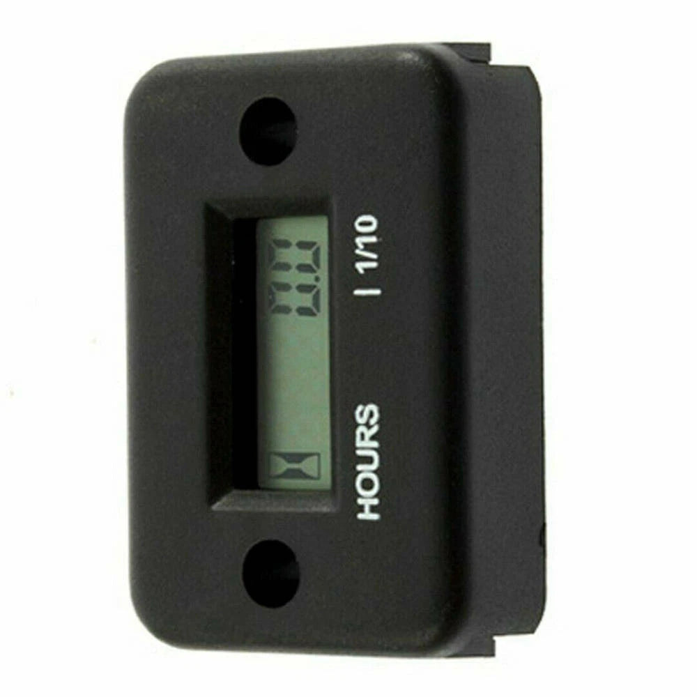 Digital Hour Meter LCD Display Waterproof For ATV Bike Motorcycle Marine Boat ST