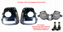 Load image into Gallery viewer, LED DRL Fog Light Covers + Foglights Holden Commodore VE Series 2 SS SV6 SSV