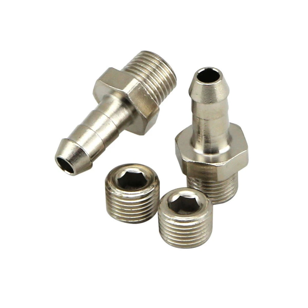 Turbosmart 6mm hose tail fittings and blanks 1/8 NPT, part TS-0550-3008