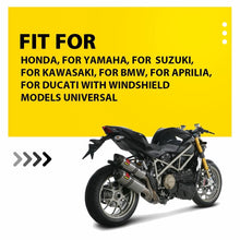 Load image into Gallery viewer, Motorcycle Windshield Motorbike Clip On Windscreen Deflector Extension Spoiler