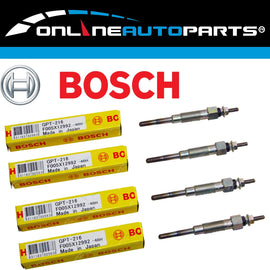 4 Bosch Diesel Glow Plugs for Toyota Hiace LH50 LH51 4cy 2.2L L 2.4L 1982-1989