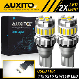 2x T15 W16W 3030 LED Error Reverse Light Canbus Backup Free Bulb 2400LM White