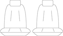 Load image into Gallery viewer, Sperling Getaway Neoprene Front Black - Silver Stitch Seat Covers Suits Evere...