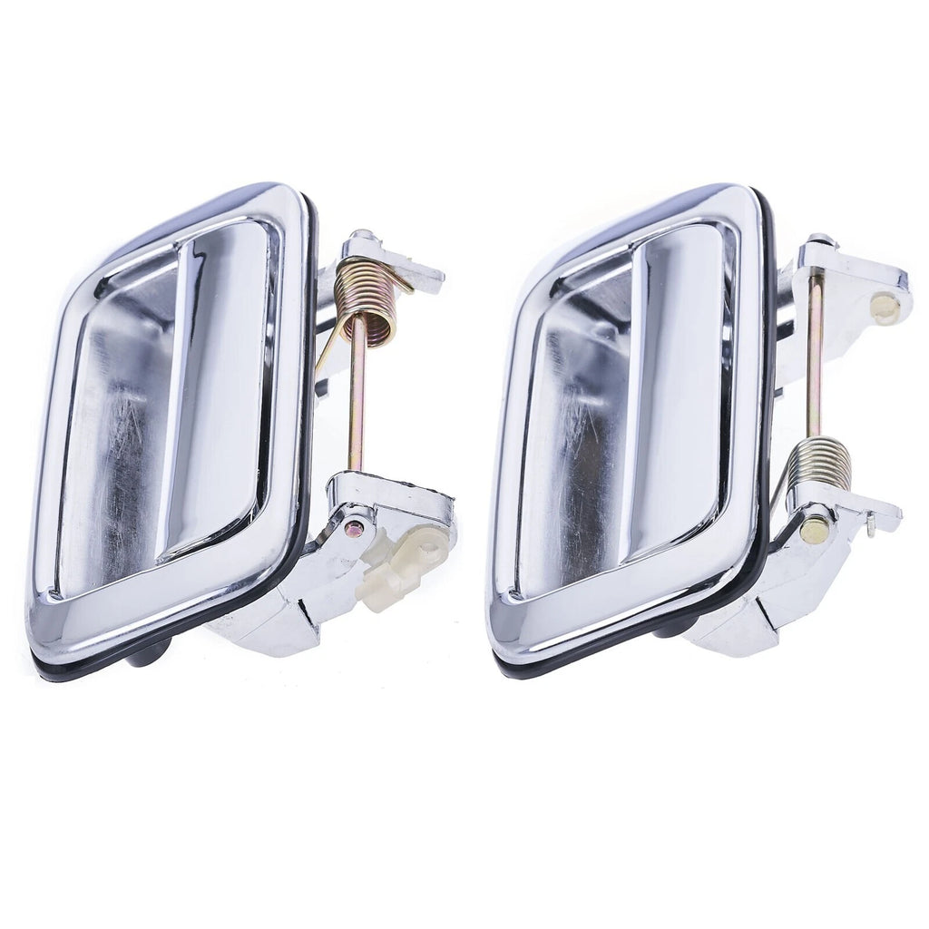 4pc Front Rear Left & Right Outer Door Handle Chrome For Toyota Landcruiser J80