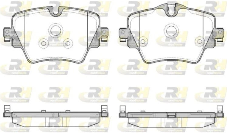 Full Set Front and Rear Brake Pad + Sensor + Disc Rotor set for BMW X1 F48