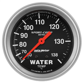 Autometer Sport-Comp 2-5/8in Water Temp Gauge 60-138C Mechanical AU3431-M
