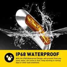 Load image into Gallery viewer, 10-100X Chrome Clearance Light LED Side Marker Amber Trailer Caravan 12-24V A A2