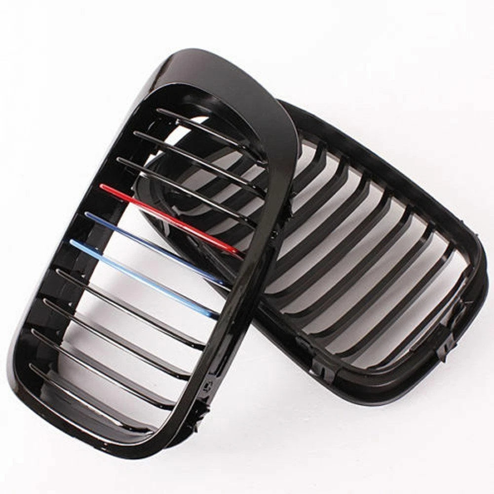 Gloss Black M Color Front Kidney Grill for BMW E46 2 Door 99-03 for M3 00-06 ST