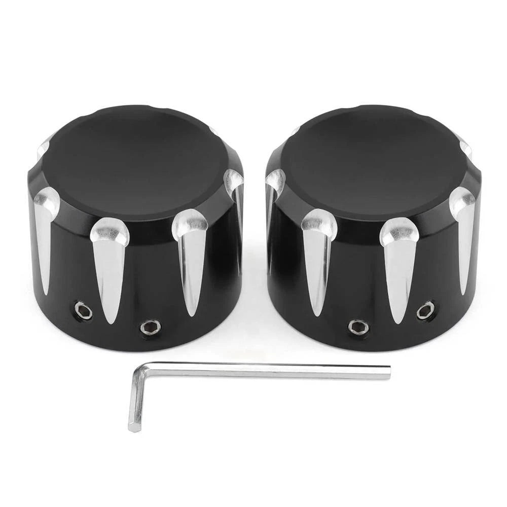Aluminum Front Axle Cap Nut Cover For Harley Softail Road/Street Glide Special