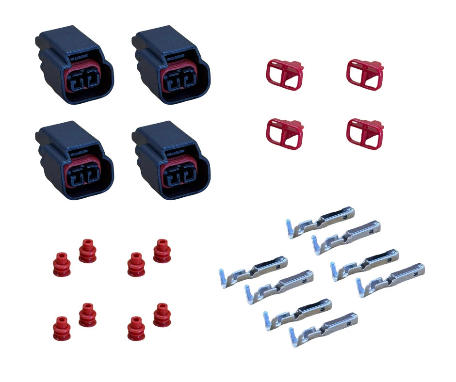 4 Pcs Set of 2 Pins Ignition Coil Connector Plug fits Ford Falcon BA BF Mazda