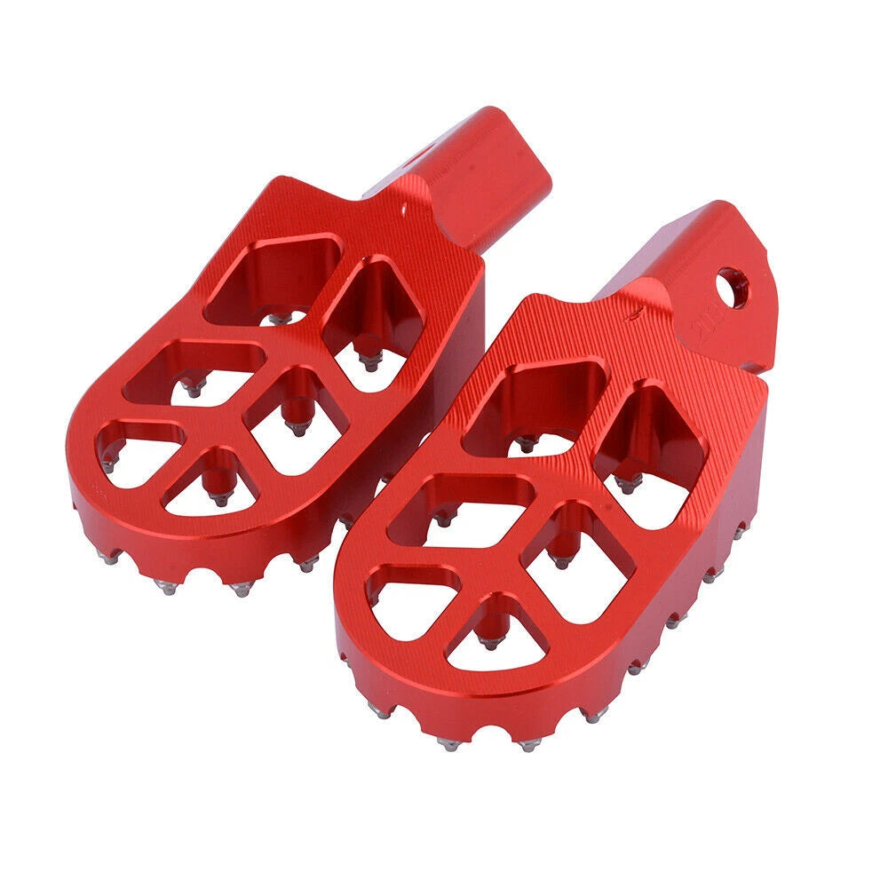 Red MX Wide Fat Footpegs Foot Pegs For Surron Sur-Ron Light Bee X Electric Bike