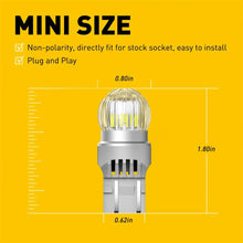 Load image into Gallery viewer, 2-10x T20 7440 7443 Signal Light Bulb Glass Clear Daytime Light Running AUXITO A