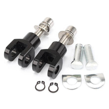 Load image into Gallery viewer, 39mm Black Passenger Foot Peg Support Mount Clevis Kit For Harley Softail FXST S