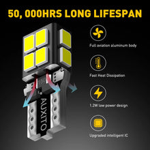 Load image into Gallery viewer, 10X T10 14smd 194 168 Light Bulb Wedge Tail Plate Parker Interior Globe Dash 12V