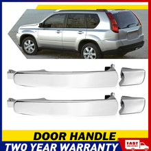 Load image into Gallery viewer, Pair Chrome Rear Right Left Outer Door Handle For Nissan X-Trail T31 1 2 2010-13