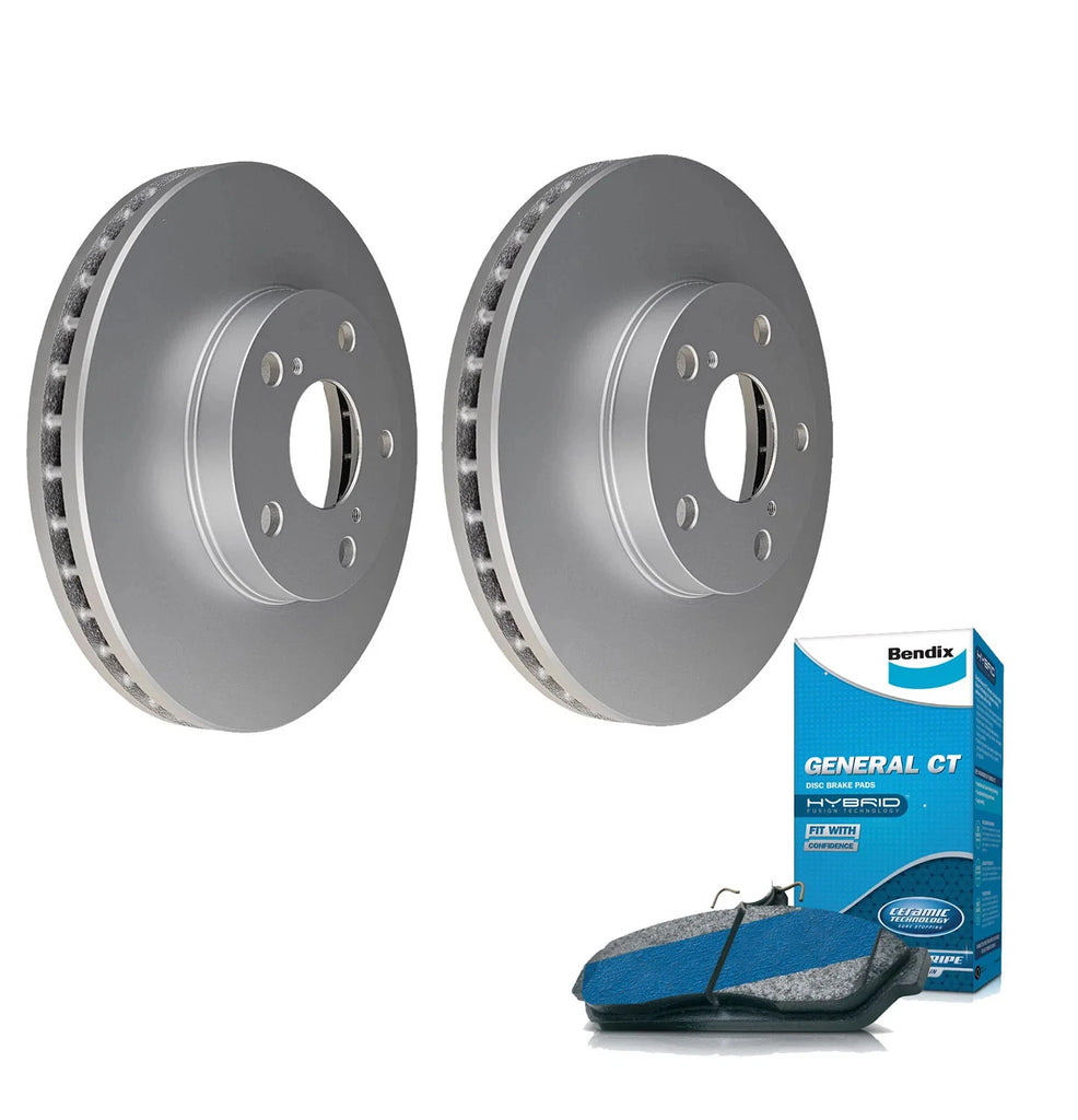 Front Bendix Brake Pads + Rotors for Toyota Avalon MCX10R, Camry ACV36R MCV36R