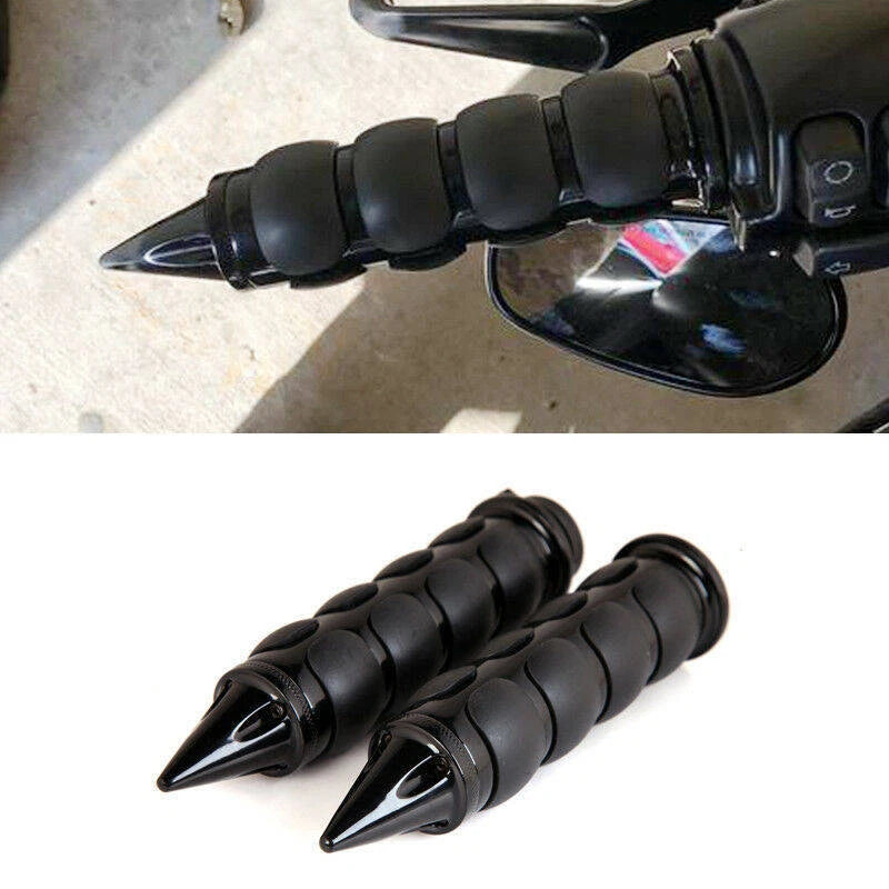 1" Motorcycle Spike Handlebar Hand Grips for Harley Cruiser Chopper FOR Honda ST