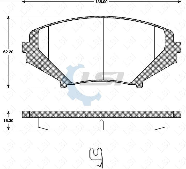 Front Brake Pads and Disc Rotors Set for Mazda RX RX 8 2003 -