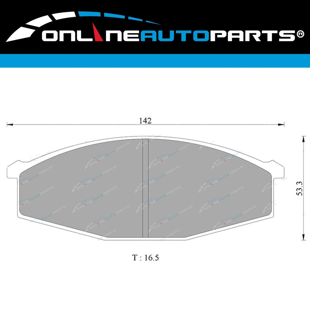 4wd Front Ceramic Disc Brake Pads Set for Nissan Patrol G60 GQ MQ 1971~1999